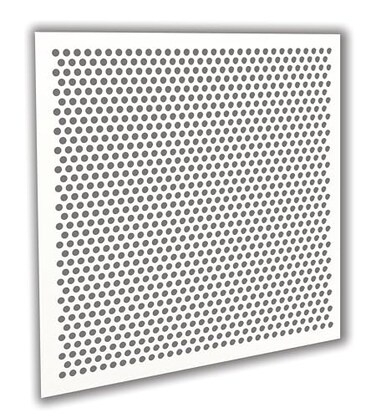 Receilit 3 Pack2x2 White Plastic Perforated Tile with 12 Holes 3pack