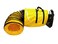 OdorStop Flexible Duct in Various Sizes and Lengths with Connecting Belt 8in by 25ft