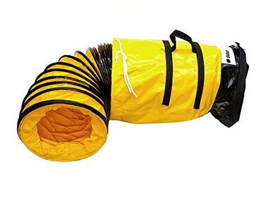 OdorStop Flexible Duct in Various Sizes and Lengths with Connecting Belt 8in by 25ft