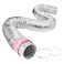 VEVOR 6 Inch Insulated Flexible Duct R6025 Feet Long with 2 Duct Clamps HeavyDuty Three Layer Protection Air Ducting Hose for HVAC Heating Cooling Ventilation and Exhaust Ductwork Insulation