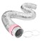 VEVOR 6 Inch Insulated Flexible Duct R6025 Feet Long with 2 Duct Clamps HeavyDuty Three Layer Protection Air Ducting Hose for HVAC Heating Cooling Ventilation and Exhaust Ductwork Insulation