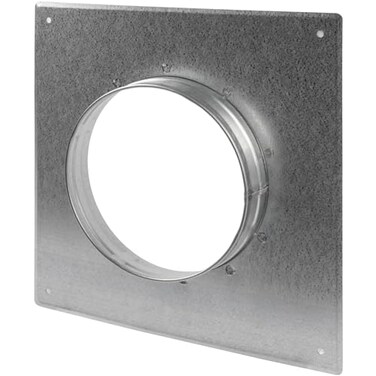 Repa Market 6 Inch Round Dryer Duct Flange Galvanized Steel Dryer Vent Wall Plate Wall Ceiling Rigid or Flex Pipe Adapter for Dryer Duct Hose AC Exhaust Hose HVAC Dryer Vent Duct Connector