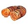 FDTDUCT PVC Flexible Duct Hose HVAC Duct Hosing Flame Retardant for Ventilator Utility Blower Fan with Adjustable Rope and DRing Easy Storage 12inx16ft