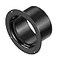 HG Power 6 Inch Duct Connector 150mm Plastic Straight Pipe Flange for 6 Ducting Pipes Hoses Heating Cooling HVAC Ventilation Use Black