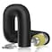 HonGuan HonGuan 4 Insulated Flexible Duct 8 FT Long Black Noise Reducer Hose Silencer for Inline Duct Fan of Air Conditioner HVAC Ventilation System