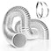 VIVOSUN 4 Inch Flexible Aluminum Ducting 25 Feet Long Flex Air Duct with 2 Clamps HeavyDuty MultiLayer Dryer Hose Vent Kit for Heating Cooling Ventilation and Exhaust