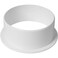 Repa Market 4 Inch Duct Connector Flange Plastic Male End Straight Pipe Coupler for Heating Cooling Ventilation System Ducting Dryer Vent Coupling Wall Plate PVC Flange Adapter HVAC Joint Fittings