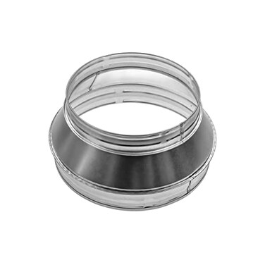 Repa Market 10 to 8 Inch Duct ReducerIncreaser Galvanized Steel Vent Pipe Adapter HVAC Dryer Vent Systems Round Metal Coupling Connector for Exhaust Fans Bathroom Ventilation Kitchen Hoods