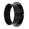 Allvent Duct Connector Flange 8756 Inch Black Plastic Straight Dryer Vent Wall Plate Wall Trim Pipe Collar for Heating Cooling Ventilation System200mm