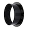 Allvent Duct Connector Flange 8756 Inch Black Plastic Straight Dryer Vent Wall Plate Wall Trim Pipe Collar for Heating Cooling Ventilation System200mm