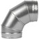 Vent Systems 6 Inch 90 Degree Duct Elbow Galvanized Steel Round Dryer Vent Elbow for SpiralRigid Vent HVAC Ventilation System Pipe AdapterCoupler InletOutlet Ducting Bend Pipe Fittings