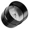 Kikerike 4 Inch Draft Blocker Backdraft Damper Duct Draft Stopper OneWay Airflow Ducting Insert Backflow Preventer Inline Fan Vent Deflector Black