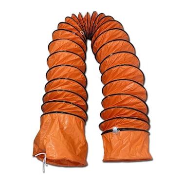 YANBORUI 32FT PVC Flexible Duct Hose 10 Inch Duct Hosing with Adjustable Rope for Utility Blower Exhaust Fan Ducting Hose Folding exhaust duct Easy Storage10 In32Ft