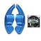 SANRILYDSG for VW Paddle Shifter Extensions Aluminum Steering Wheel Paddle ShifterFits VW Golf 6 Tiguan MK5 MK6 Jetta GTI R20 R36 Golf 5 MK5 CC for Scirocco GTD Passat Replacement Kit Blue