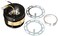 NRG Innovations Gen 20 Steering Wheel Quick Release Kit 6x70mm 6x74mm Bolt Pattern Black Body Chrome Gold Ring NRGSRK200BKCG