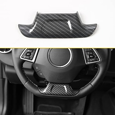 RT-TCZ Carbon Fiber Steering Wheel Trim Cover Decoration Interior Accessories for Chevrolet Camaro 20172022