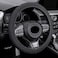 Alpmosn Elastic Stretch Steering Wheel Cover Universal Interior Accessories Steering Wheel Cover for Women Men Breathable Microfiber Ice Silk AntiSlip Odorless Easy CarryBlack