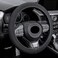 Alpmosn Elastic Stretch Steering Wheel Cover Universal Interior Accessories Steering Wheel Cover for Women Men Breathable Microfiber Ice Silk AntiSlip Odorless Easy CarryBlack