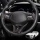 JUIVEEL Car Steering Wheel Lower Trim Cover Auto Steering Wheel Protector Cover Compatible with Genesis G70 20192026 G80 DH 20172020 Accessories Carbon Fiber Black Style