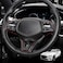 JUIVEEL Car Steering Wheel Lower Trim Cover Auto Steering Wheel Protector Cover Compatible with Genesis G70 20192026 G80 DH 20172020 Accessories Carbon Fiber Black Style