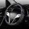 Iwantit Car Steering Wheel Covers with 3D Silicone Honeycomb for MenAntiSlip Design and Breathable FabricUniversal Fit 14515 Inches Full Black
