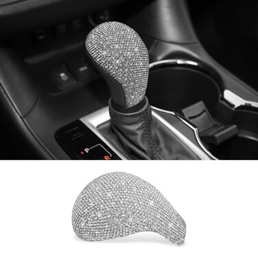 CONGCONG Crystal Car Gear Shift Cover Bling Car Accessories Compatible with Toyota Highlander 2015 2016 2017 2018 2019 2020 2021