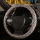 SthExtra Leopard Print Steering Wheel Cover with Silicone Inner Ring NonToxic Odorless Silicone Leather with NonFading Cheetah Pattern for Men Women Universal 145 to 15 Inch Leopard Print