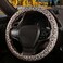 SthExtra Leopard Print Steering Wheel Cover with Silicone Inner Ring NonToxic Odorless Silicone Leather with NonFading Cheetah Pattern for Men Women Universal 145 to 15 Inch Leopard Print