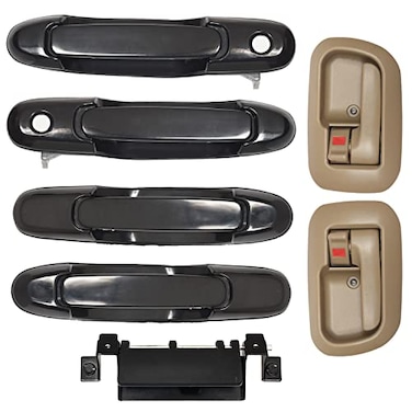 Lcyolada Set of 7 Door Handles Kit for Toyota Sienna 1998 2003 Replace 80850 80357 80359 80533 80504 79600 Front Rear Left Driver Right Passenger Side Exterior Interior Door Handles Tailgate Handle