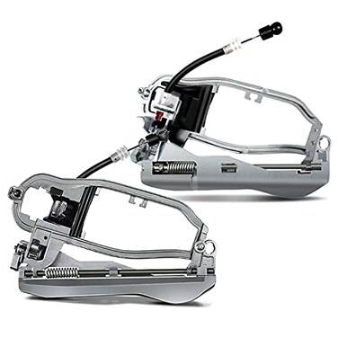 YHTAUTO Set of 2 Front Exterior Outside Door Handle Carrier for 20002006 BMW E53 X5 Left Driver and Right Passenger Side