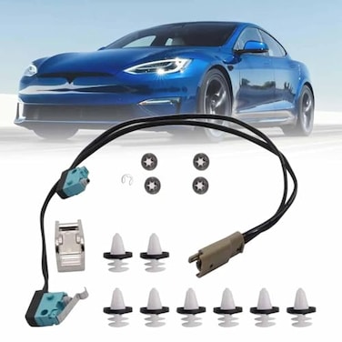 GXARTS 101600900 Door Handle Upgrade Rebuild Kit with Microswitch Harness Handle Paddle Door Panel Clips Compatible with Tesla Model S 20122020 101600900A 101600900B 102540100 101600900C