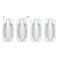 AUTOKAY Door Handles Exterior Front Rear Left Right Side for Silverado 19992007 Olympic White Painted Door Handle Set 19356470 19356469 19356467