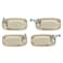 AUTOKAY Door Handles Exterior Front Rear Left Right Side for Silverado 19992007 Olympic White Painted Door Handle Set 19356470 19356469 19356467