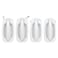 AUTOKAY Door Handles Exterior Front Rear Left Right Side for Silverado 19992007 Olympic White Painted Door Handle Set 19356470 19356469 19356467