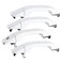 JDMON 4Pcs White Exterior Door Handle Replacement for Chevy Silverado GMC Sierra 1500 2500HD 3500HD 20142018 Front Rear Left Driver Right Passenger Outer Handle Set Replacement for 22929464 22923605