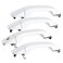 JDMON 4Pcs White Exterior Door Handle Replacement for Chevy Silverado GMC Sierra 1500 2500HD 3500HD 20142018 Front Rear Left Driver Right Passenger Outer Handle Set Replacement for 22929464 22923605
