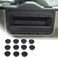 JONKOKO Alloy Car Door Screw Protector Cover Trim For Land Rover Defender 20202024 Gear Console Side Screw Protective CoverTailgate Door Screw Protector Cover Tailgate Door 11Pcs Black