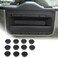 JONKOKO Alloy Car Door Screw Protector Cover Trim For Land Rover Defender 20202024 Gear Console Side Screw Protective CoverTailgate Door Screw Protector Cover Tailgate Door 11Pcs Black