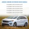 JDMON Exterior Chrome Door Handle Replacement for Kia Sorento 2016 2017 2018 2019 2020 Replacement for 82651C5010 82652C5010 82662C5030 Front Left Driver Right Passenger Side Outer Outside Handle