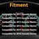 Cheriezing Black Exterior Door Handle Compatible with 20112016 Elantra Front Rear Left Right Side Replace 826513X000 Set of 4