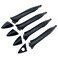 Cheriezing Black Exterior Door Handle Compatible with 20112016 Elantra Front Rear Left Right Side Replace 826513X000 Set of 4