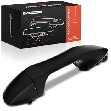 A-Premium APremium Rear Left Driver Side Exterior Door Handle Compatible with Toyota Corolla 20142019 Smooth Black Replace 6921202080C0 6922802040C0
