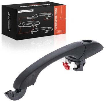 A-Premium APremium Front Left Driver Side Exterior Door Handle with Keyhole Compatible with Jeep Compass 20072017 MK Series Patriot 20072017 Dodge Caliber 20072012 Textured Black Replace 5074189AD