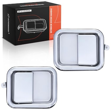 A-Premium APremium Outside Exterior Door Handles Compatible with Jeep Wrangler 19871995 CJ7 19811986 Scrambler 19811985 Chrome 2PC Set Front Driver and Passenger Side