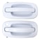 MOTOKU Front Driver and Passenger Side Exterior Door Handle Olympic White for Chevrolet Silverado 1500 2500 3500 Suburban Tahoe Avalanche GMC Sierra Yukon
