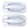 MOTOKU Front Driver and Passenger Side Exterior Door Handle Olympic White for Chevrolet Silverado 1500 2500 3500 Suburban Tahoe Avalanche GMC Sierra Yukon