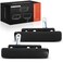 A-Premium APremium Outside Exterior Door Handles Compatible with Ford E150 E150 E250 E250 E150 Club Wagon E250 Econoline E350 Super Duty Smooth Black 2PC Set Front Driver and Passenger Side