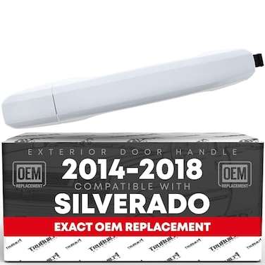 T1A Exterior Front Passenger Door Handle Compatible with 20142018 Chevrolet Silverado 20142018 GMC Sierra Olympic White OEM 13583889GAZ 13583891GAZ 82536