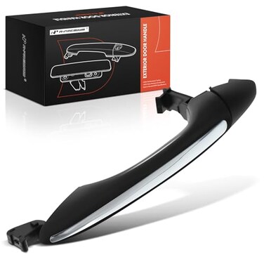 A-Premium APremium Front Right or Rear Exterior Door Handle Compatible with Kia Forte 20142018 Sedan Forte Koup 20142017 Coupe Forte5 20142018 Hatchback Black Housing with Chrome Lever