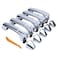 MOTOKU 5Pcs Front and Rear and Cargo Chrome Exterior Door Handles for Hummer H3T 20092010 H3 20062010 Outer Outside Door Handles